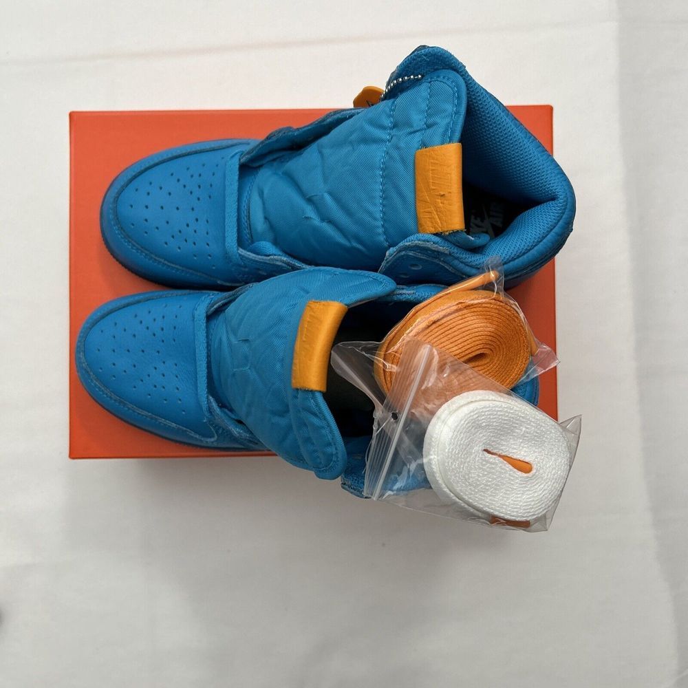 Size 6.5 - Air Jordan 1 Retro OG G8RD High Blue‎ Lagoon SKU #2961 - Picture 9 of 9